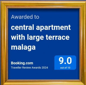 central apartment with large terrace malaga
